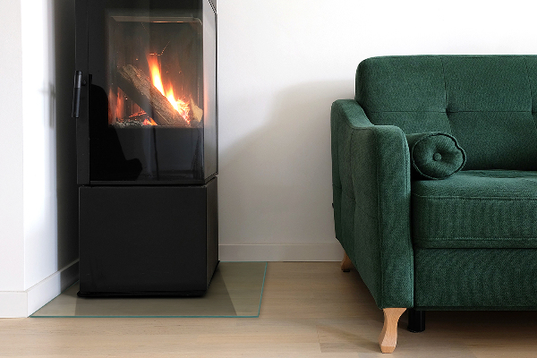 Funkenschutzplatte Kaminöfen quadrat 50x50 cm