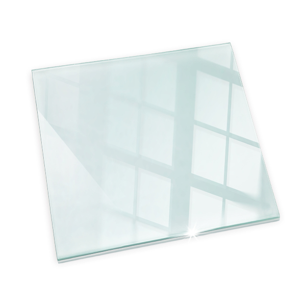 Glasplatte unter Kaminöfen quadrat 60x60 cm