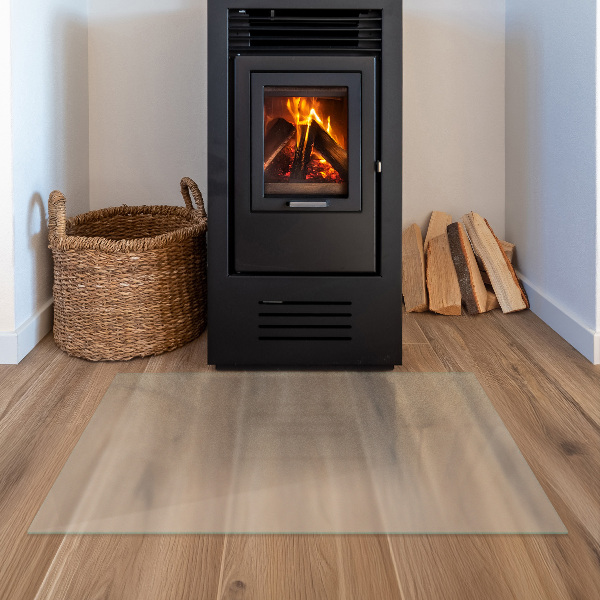 Rechteckige transluzente Glasplatte für Kamin 100x70 cm