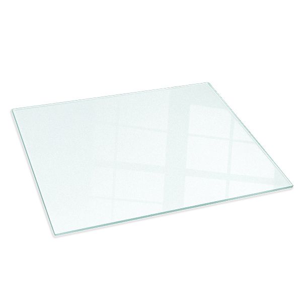 Rechteckige transluzente Glasplatte für Kamin 60x40 cm