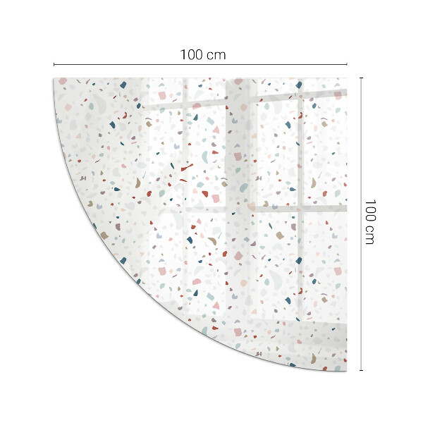 Vorlegeplatte für Kaminöfen Muster mit kleinen Formen
