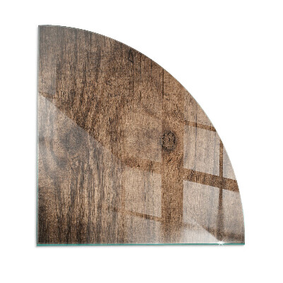 Bodenplatte Glas für Ofen Natürliche Holzmaserung