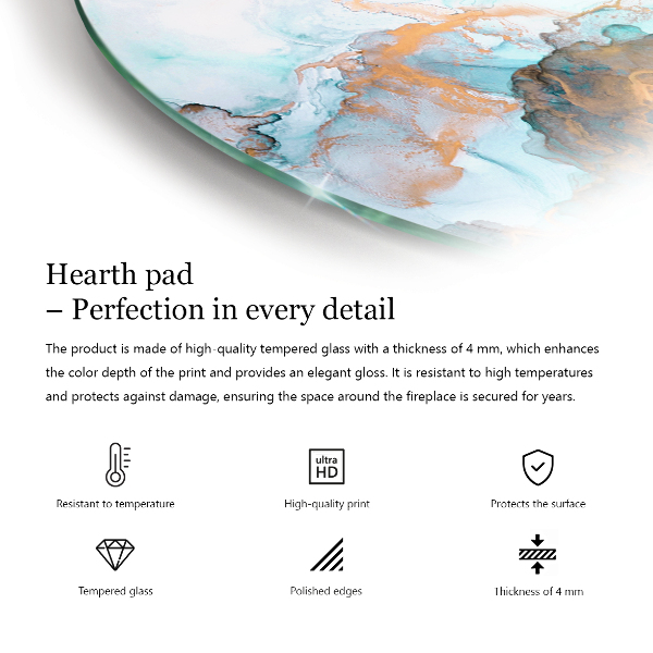 Vorlegeplatte für Kaminöfen Abstraktes Texturmuster