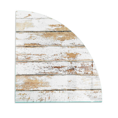 Bodenplatte Glas für Ofen Beschädigtes Holzbrett