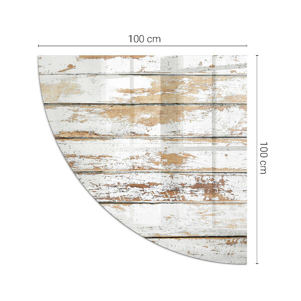 Bodenplatte Glas für Ofen Beschädigtes Holzbrett
