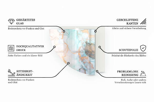 Vorlegeplatte für Kaminöfen Naturholzbretter