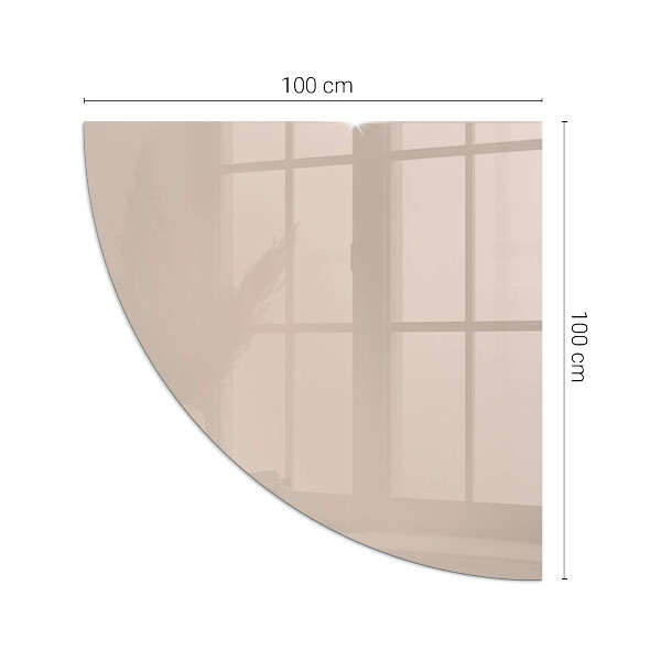 Glasplatte unter Kaminöfen Farbe Hellbraun