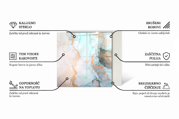 Quadratische Glasplatte für Kamin Holzbrett im Layout