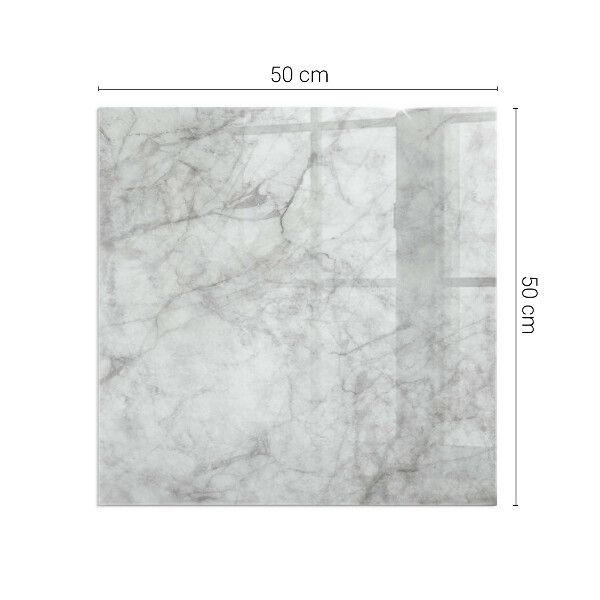 Quadratische Funkenschutzplatte aus Glas Marmorstrukturmuster