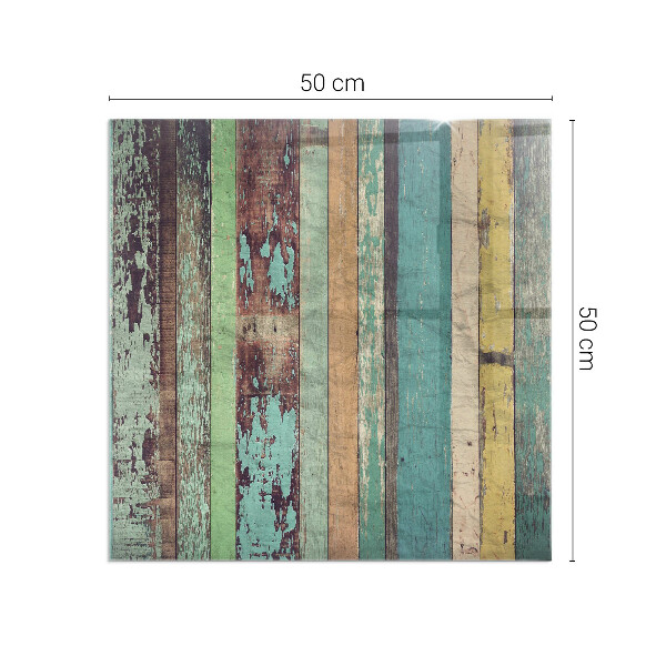 Quadratische Glasplatte für Kamin Bretter in verschiedenen Farbtönen