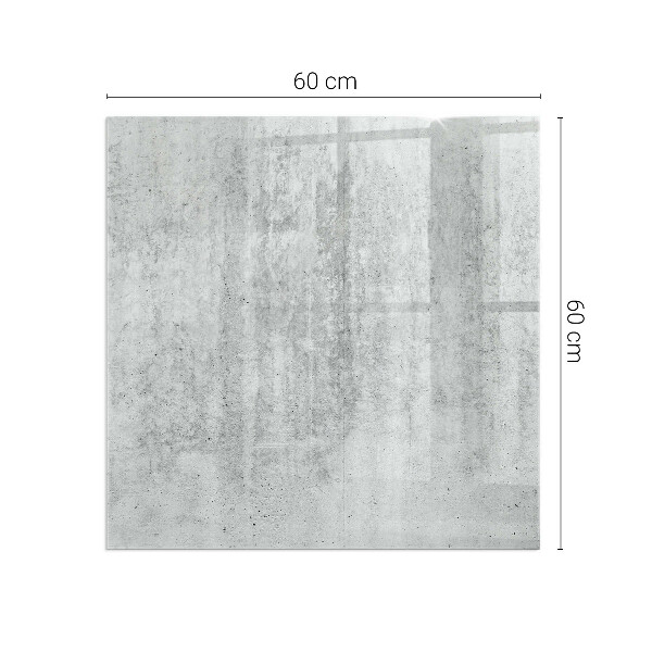 Quadratische Glasplatte für Öfen Rohbetonstruktur