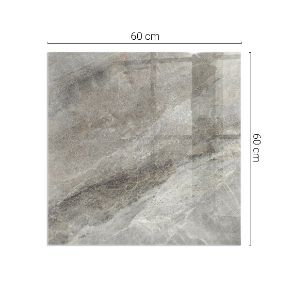 Quadratische Glasplatte für Öfen Natursteinmuster