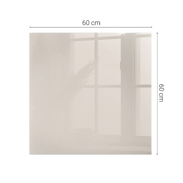 Quadratische Glasplatte für Öfen Farbe: Hellrosa