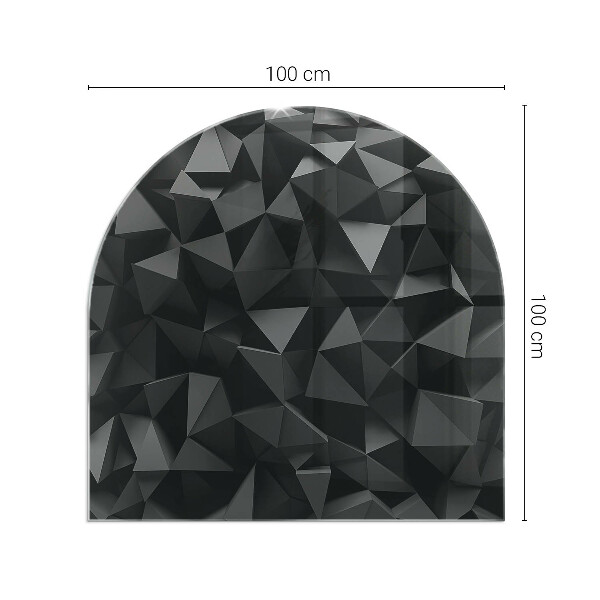 Funkenschutzplatte Kaminöfen Dreidimensionale Geometrie