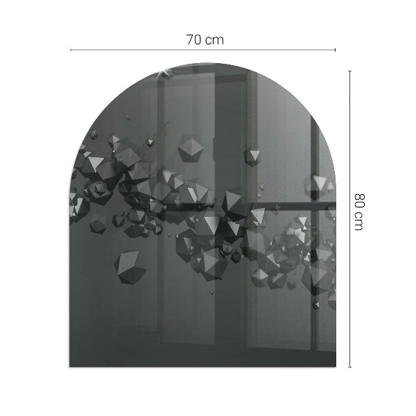 Kamin Glasplatte Abstrakte Wolke aus Festkörpern