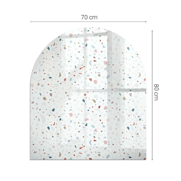 Glasplatte für Kaminöfen Muster mit kleinen Formen