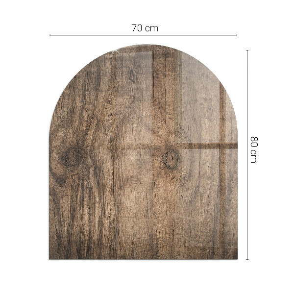 Funkenschutzplatte Kaminöfen Natürliche Holzmaserung
