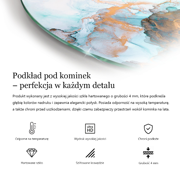 Funkenschutzplatte Kaminöfen Rosttextur im Hintergrund