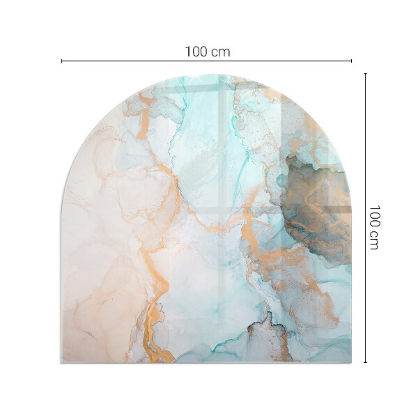 Funkenschutzplatte Kaminöfen Abstraktes Fluidmuster