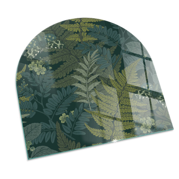 Glasplatte für Kaminöfen Pflanzenmotive mit Schmetterlingen