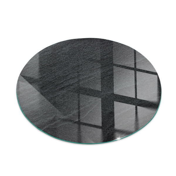 Runde Glasplatte für Kaminöfen Natürliche Steinstruktur