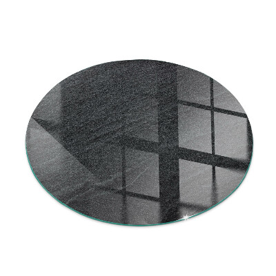 Runde Glasplatte für Kaminöfen Natürliche Steinstruktur