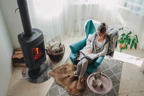 Runde Funkenschutzplatte Kaminöfen Dekorative Fliesenmuster