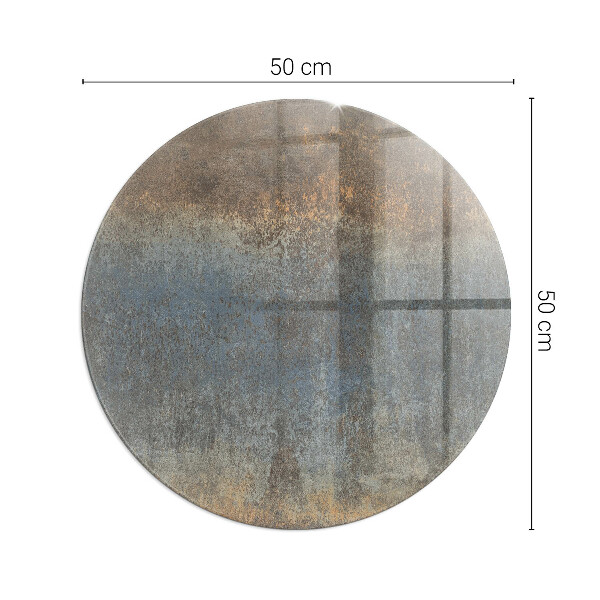Runde Kamin Glasplatte Abstraktes Texturmuster