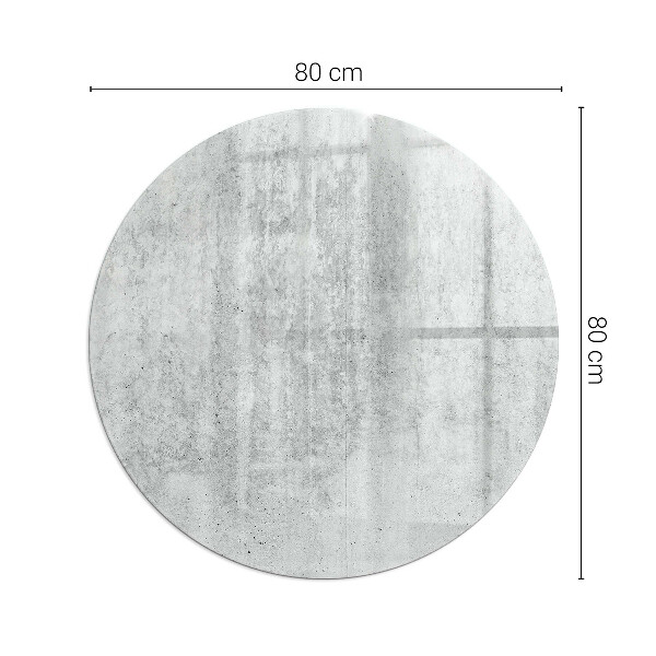Runde Funkenschutzplatte Kaminöfen Rohbetonstruktur