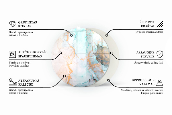 Runde Funkenschutzplatte Kaminöfen Mosaikmuster auf Fliesen