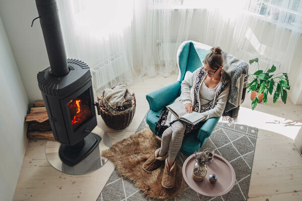 Runde Kamin Glasplatte Farbe Beige