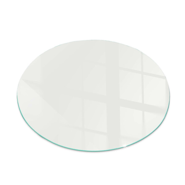 Runde Glasplatte für Kaminöfen Elfenbeinfarbe