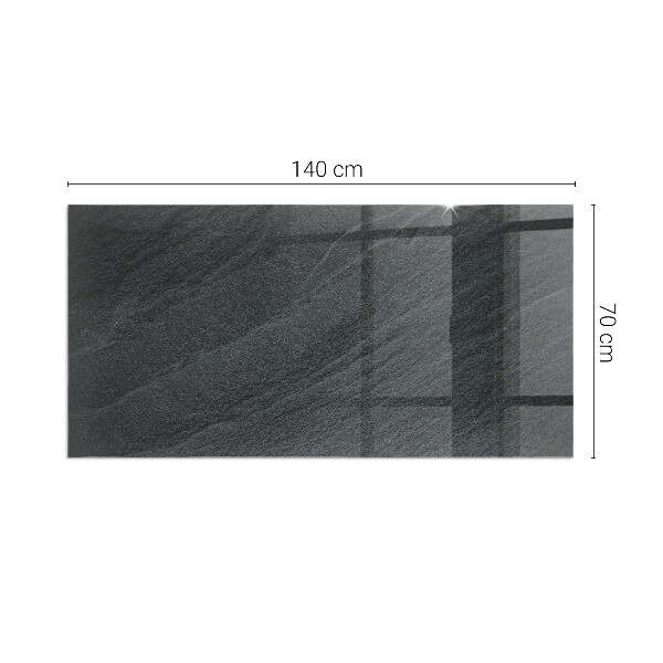 Rechteckige Funkenschutzplatte aus Glas Natürliche Steinstruktur