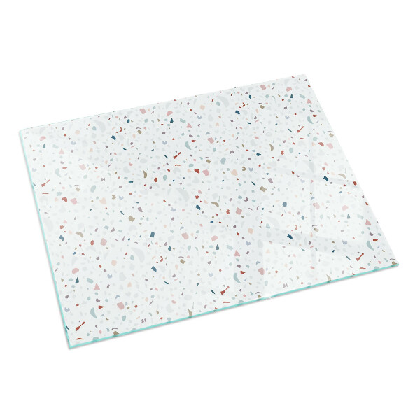 Rechteckige Funkenschutzplatte aus Glas Muster mit kleinen Formen