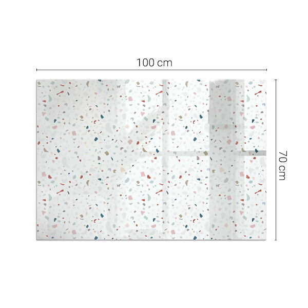 Rechteckige Funkenschutzplatte aus Glas Muster mit kleinen Formen