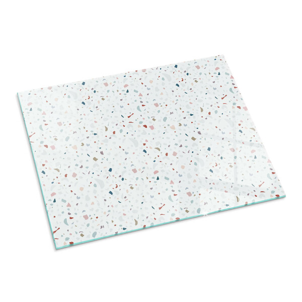 Rechteckige Funkenschutzplatte aus Glas Muster mit kleinen Formen