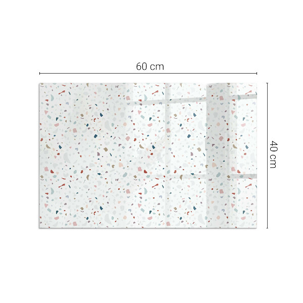 Rechteckige Funkenschutzplatte aus Glas Muster mit kleinen Formen