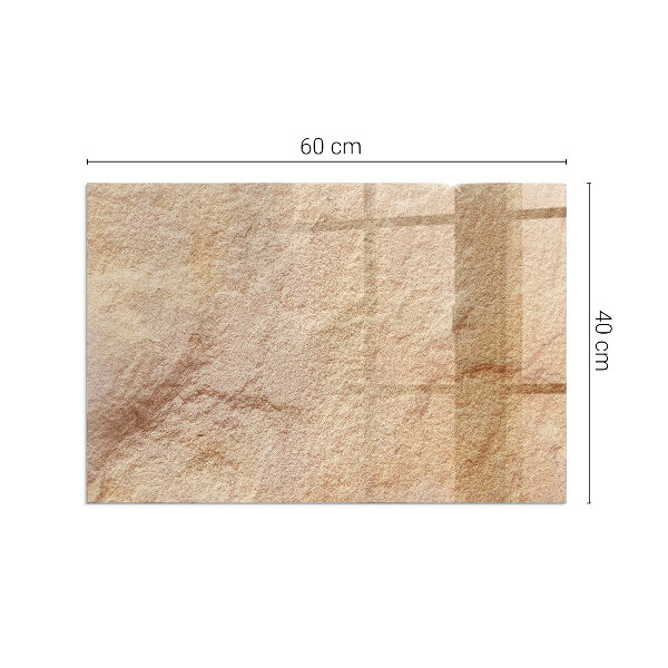 Rechteckige Funkenschutzplatte aus Glas Natürliche Steinstruktur