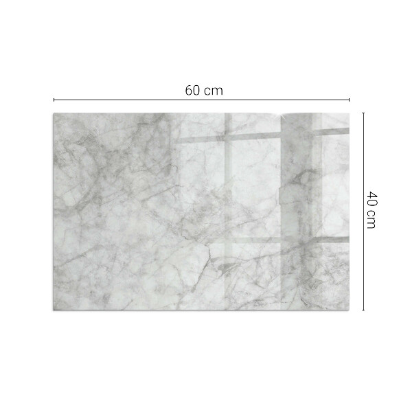 Rechteckige Funkenschutzplatte aus Glas Marmorstrukturmuster