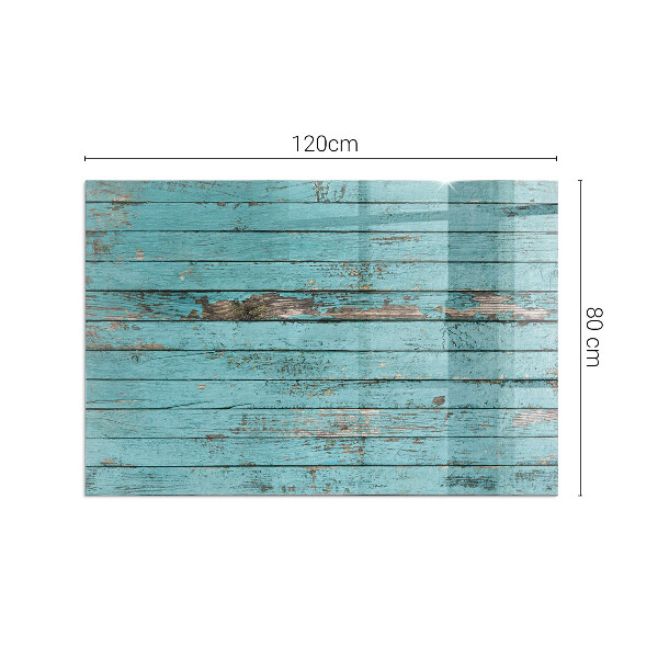 Rechteckige Funkenschutzplatte aus Glas Bretter im rustikalen Stil