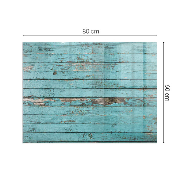 Rechteckige Funkenschutzplatte aus Glas Bretter im rustikalen Stil