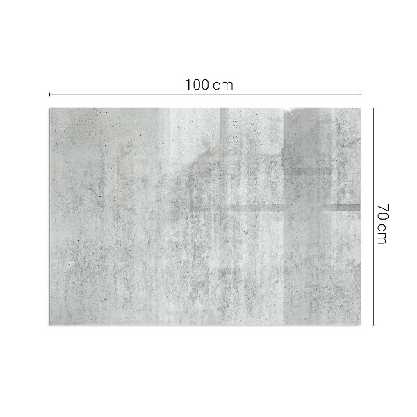 Rechteckige Glasplatte für Öfen Rohbetonstruktur