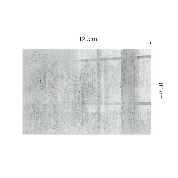 Rechteckige Glasplatte für Öfen Rohbetonstruktur