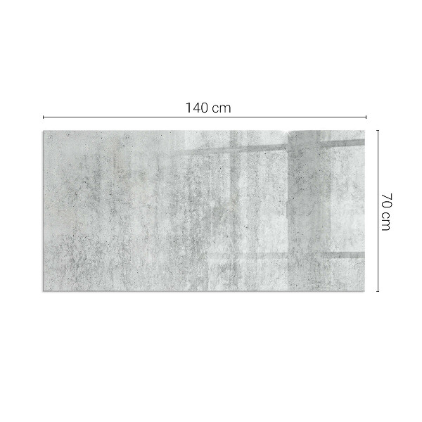 Rechteckige Glasplatte für Öfen Rohbetonstruktur