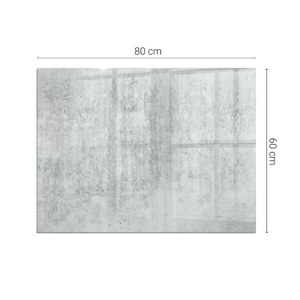 Rechteckige Glasplatte für Öfen Rohbetonstruktur