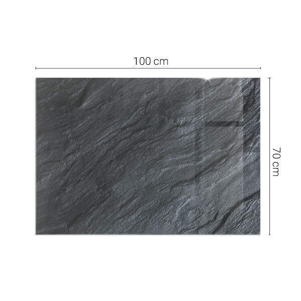 Rechteckige Glasplatte für Öfen Steinoberflächenstruktur
