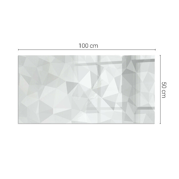 Rechteckige Glasplatte für Kamin Abstraktes geometrisches Muster