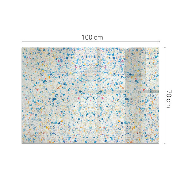 Rechteckige Funkenschutzplatte aus Glas Abstraktes Texturmuster