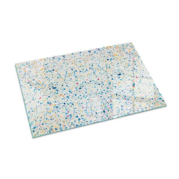 Rechteckige Funkenschutzplatte aus Glas Abstraktes Texturmuster