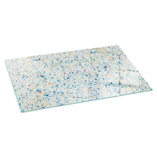 Rechteckige Funkenschutzplatte aus Glas Abstraktes Texturmuster